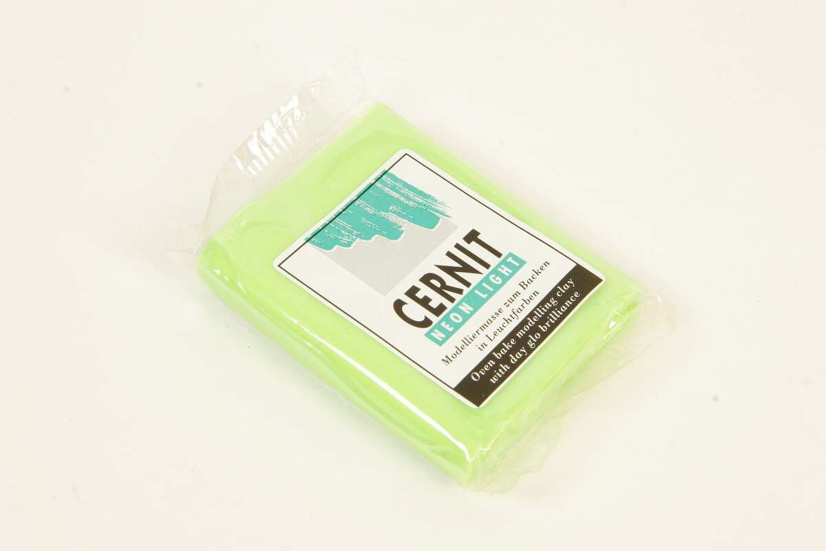 Cernit - Ler - Neon Light - Grøn - 600 - 56 G
