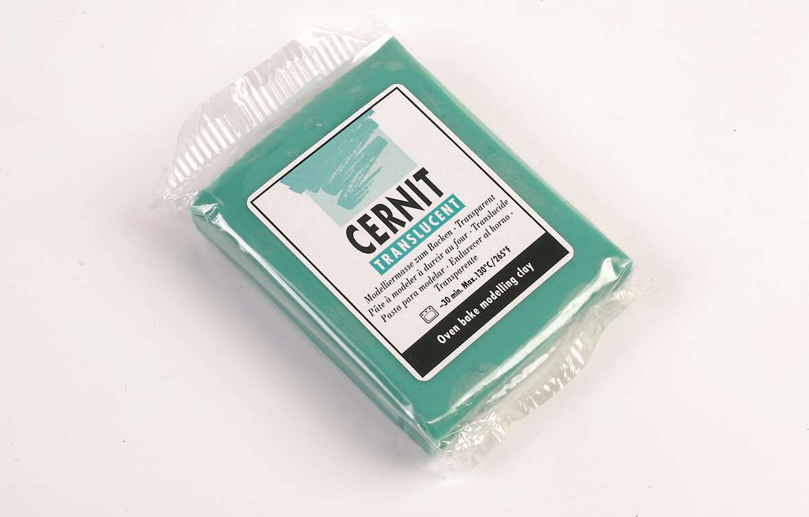 Cernit - Ler - Translucent - Smaragd Grøn - 620 - 56 G