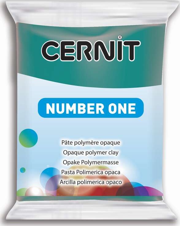 Cernit - Ler - Number One - Mørkegrøn - 662 - 56 G