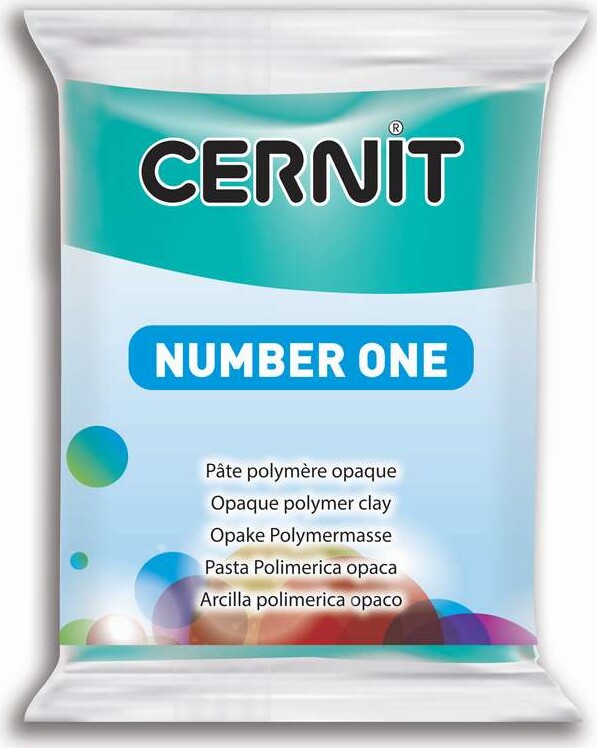 Cernit - Ler - Number One - Turkis Grøn - 676 - 56 G
