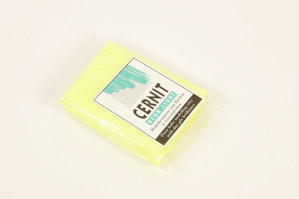 Cernit - Ler - Neon Light - Gul - 700 - 56 G