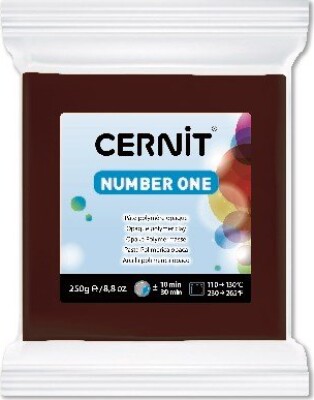 Billede af Cernit - Modellervoks - Number One - Brun 250 G