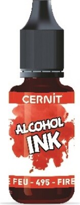 Cernit - Alcohol Ink - 20 Ml - Ild Rød