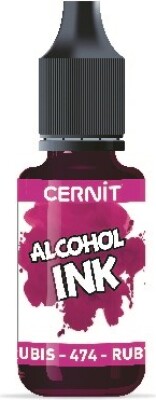 Se Cernit - Alcohol Ink - 20 Ml - Rubin Rød hos Gucca.dk