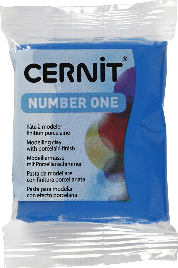 Cernit - Ler - Number One - Blå - 200 - 56 G