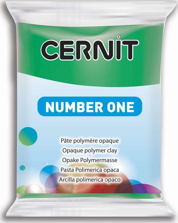 Cernit - Ler - Number One - Grøn - 600 - 56 G