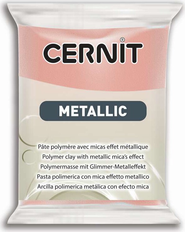 Cernit - Ler - Metallic - Pink Guld - 052 - 56 G