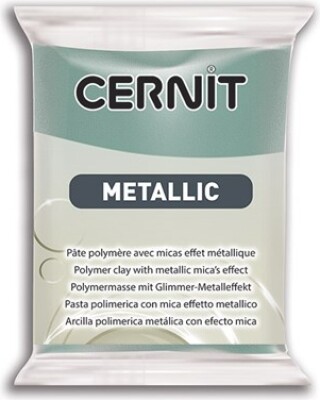Cernit - Ler - Metallic - Turkis Guld - 054 - 56 G