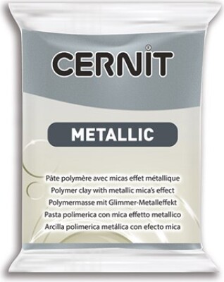 Cernit - Ler - Metallic - Stål - 167 - 56 G