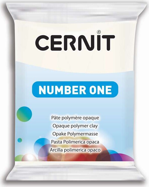 Cernit - Ler - Number One - Uigennemsigtig Hvid - 027 - 56 G