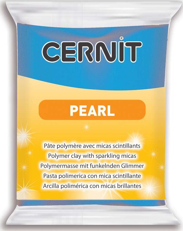 Cernit - Ler - Pearl - Perlemor Blå - 200 - 56 G