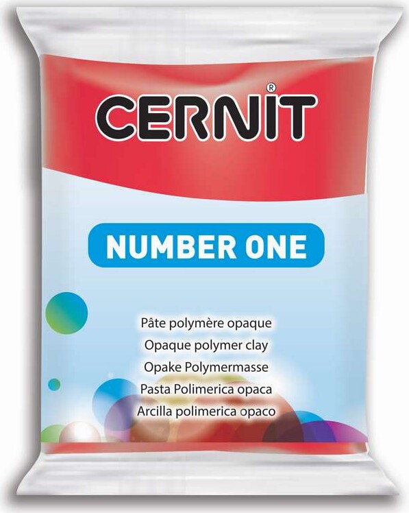 Cernit - Ler - Number One - Rød - 400 - 56 G
