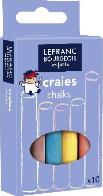 Lefranc & Bourgeois - Tavlekridt Farver - 10 Dele