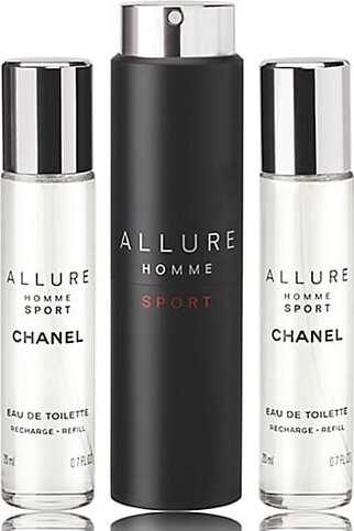 Chanel Herreparfume - Allure Homme Sport Twist And Spray Edt 3x20 Ml | Se tilbud og køb på Gucca.dk