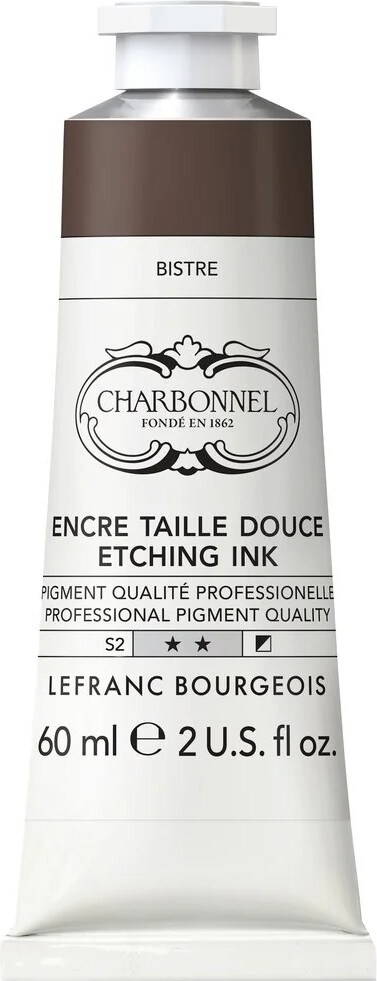 Charbonnel - Etching Ink - Tryksværte - Bistre 60 Ml