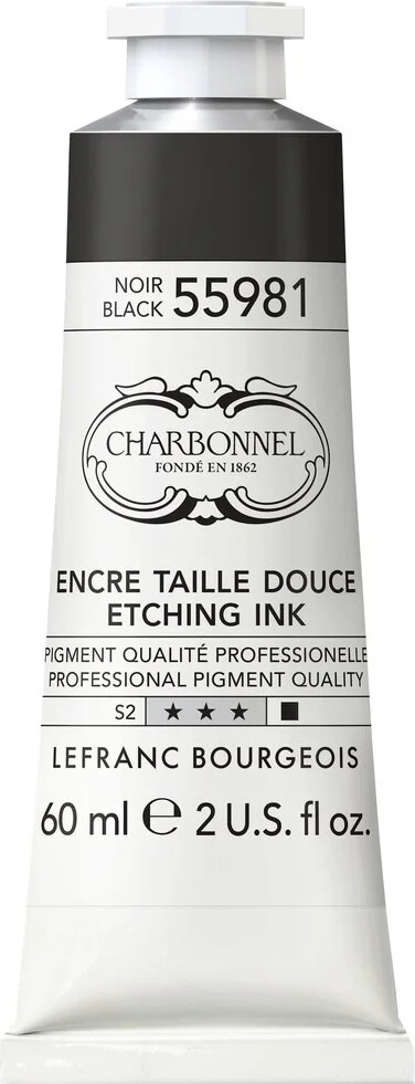 Charbonnel - Etching Ink - Tryksværte - Sort 60 Ml - 276