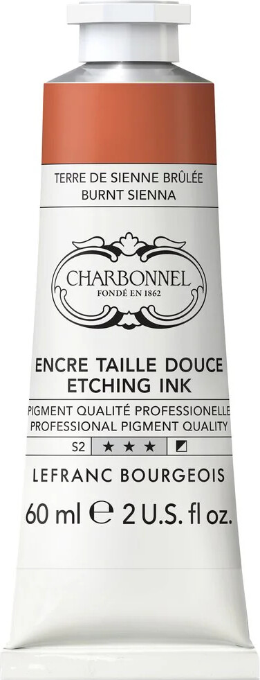 Charbonnel - Etching Ink - Tryksværte - Burnt Sienna 60 Ml