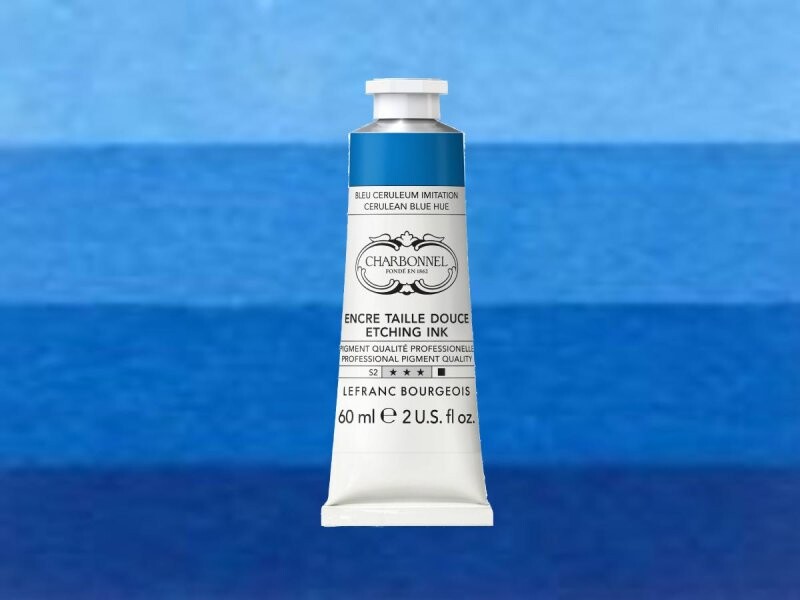 Charbonnel - Etching Ink - Tryksværte - Cerulean Blue 60 Ml