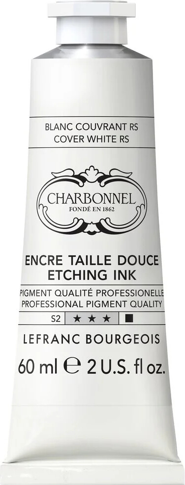 Charbonnel - Etching Ink - Tryksværte - Cover White Rs 200 Ml