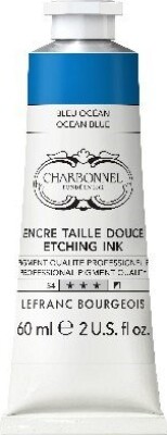 Charbonnel - Etching Ink - Tryksværte - Ocean Blue 60 Ml