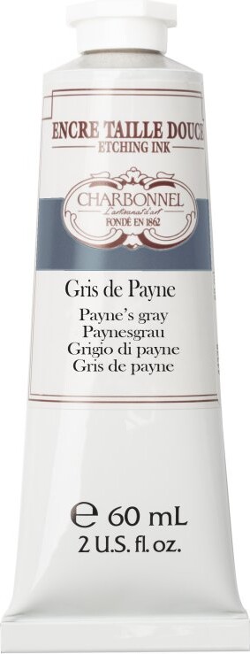 Charbonnel - Etching Ink - Tryksværte - Paynes Grey 60 Ml