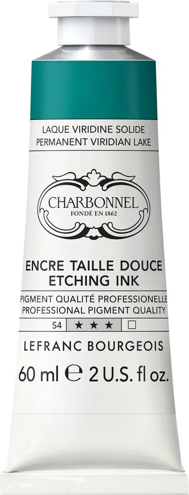 Charbonnel - Etching Ink - Tryksværte - Permanent Viridian Lake 60 Ml