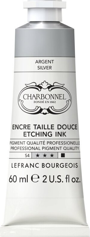 Charbonnel - Etching Ink - Tryksværte - Sølv 60 Ml