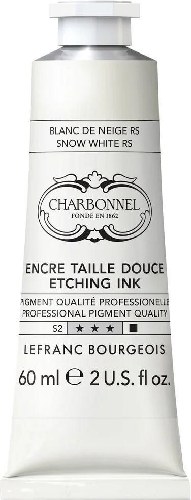 Charbonnel - Etching Ink - Tryksværte - Snow White Rs 60 Ml