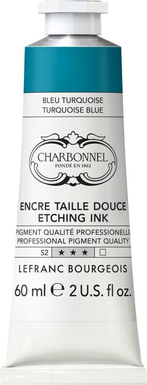 Charbonnel - Etching Ink - Tryksværte - Turquoise Blue 200 Ml