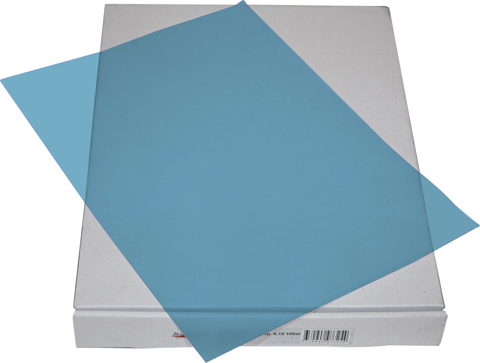 Charteque A4 100 Stk Klar - Blå Plast - Bright Office