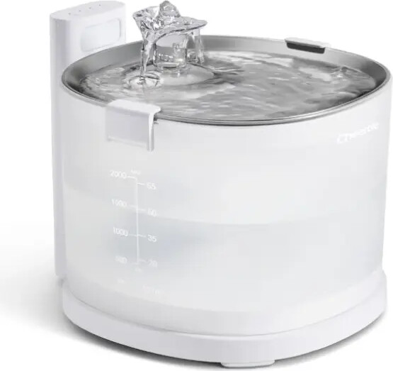 Cheerble - Elfin E1+ - 2-liter - Trådløs Drikke Fontæne Med Sensor