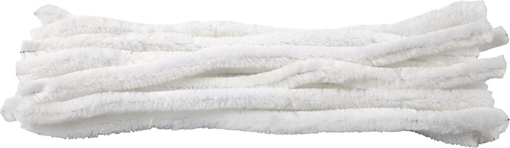 Piberensere - L 30 Cm - B 15 Mm - Hvid - 15 Stk. billede