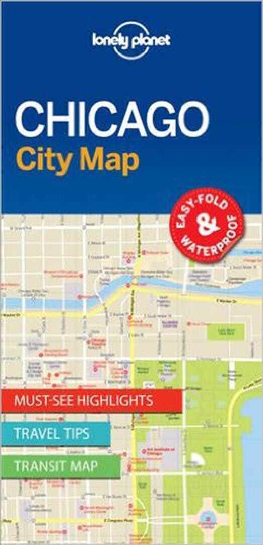 Billede af Chicago City Map - Lonely Planet - English Book