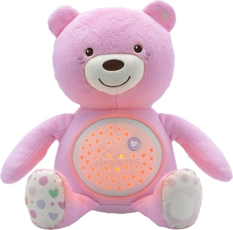 Chicco - Lullaby Serie Babybjørn Bamse med Projektor - Rosa