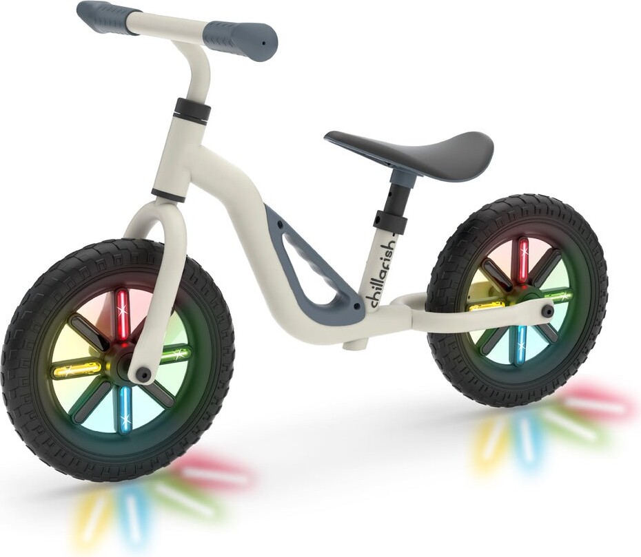 Chillafish - Glow 10'' Balance Bike With Light Up Wheels - Beige (cpch02bei)
