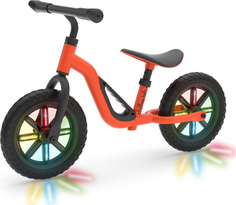 Chillafish - Glow 10'' Balance Bike With Light Up Wheels - Orange (cpch02ora)