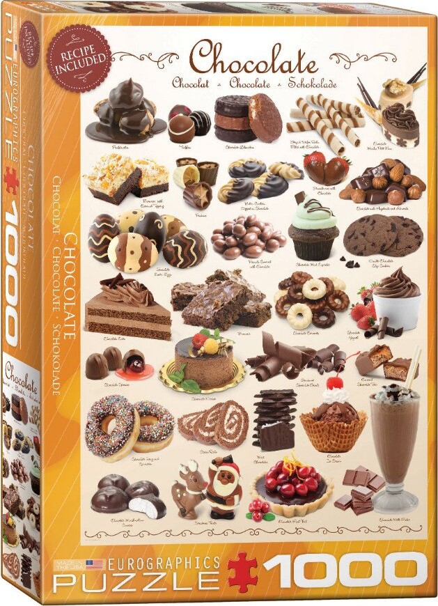 Billede af Puslespil Med 1000 Brikker - Chokolade