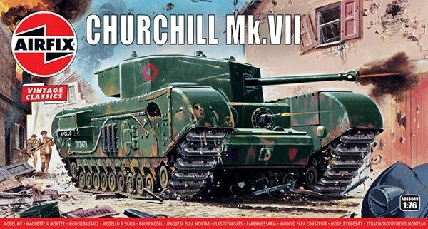 Billede af Airfix - Churchill Mk Vii Tank Byggesæt - 1:76 - A01304v