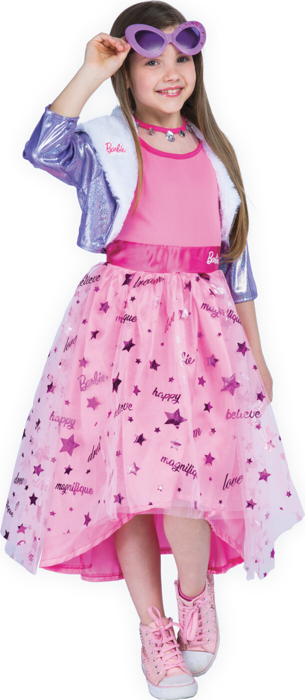 Billede af Barbie Kjole Udklædning - Prinsesse - 3-4 år