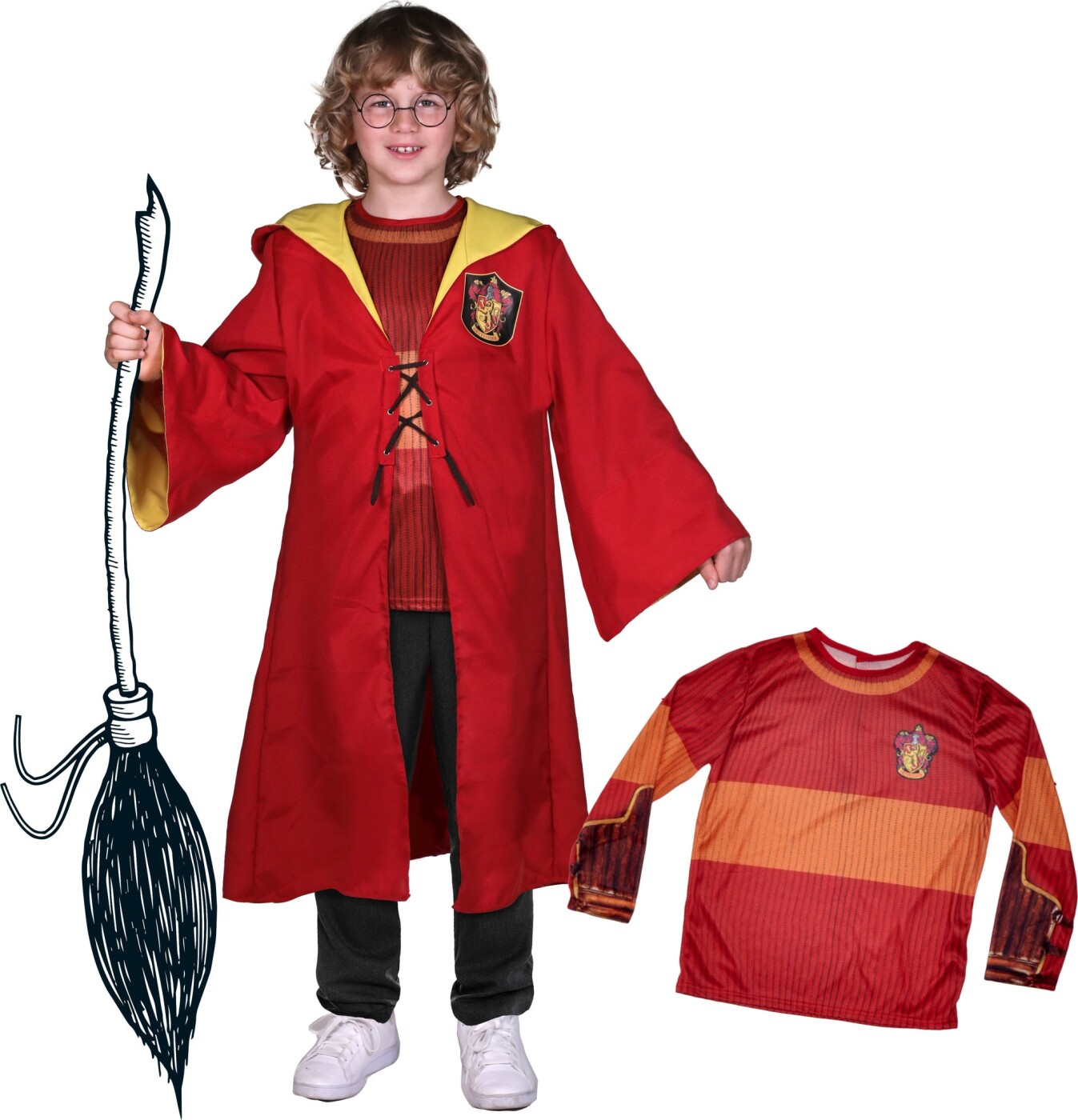finansiere præcedens krans Harry Potter Kostume Til Børn - Quidditch - 124 Cm | Se tilbud og køb på  Gucca.dk