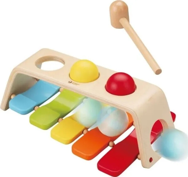 Classic 2-i-1 Xylophone & Hammerbænk I Træ