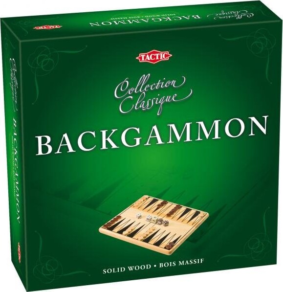 TACTIC Brætspil - Backgammon - Classic Collection - Træ