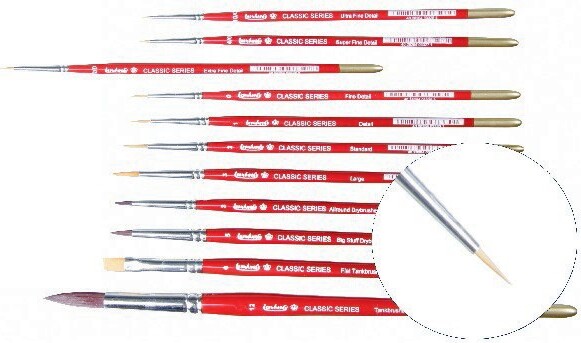 Se Leonhardy - Classics: Extra Fine Detail Brush Pensel (Size 2/0) - WIT-429008 hos Gucca.dk