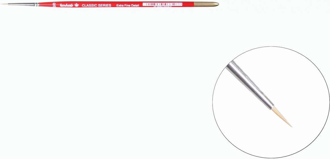 Pensel Med Mårhår - Classic Extra Fine Detail 2/0 - Leonhardy