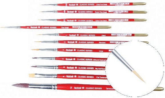 Se Leonhardy - Classics: Fine Detail Brush Pensel (Size 0) - WIT-429003 hos Gucca.dk