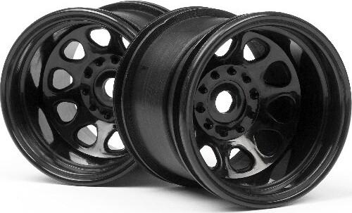 Classic King Wheel Black (2.2in/2pcs) - Hp3061 - Hpi Racing