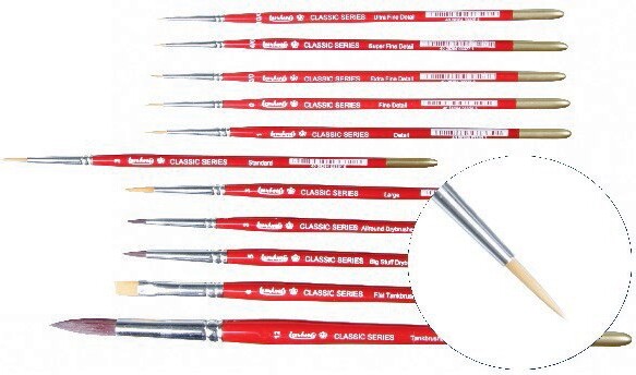 Se Leonhardy - Classics: Standard Brush Pensel (Size 2) - WIT-429005 hos Gucca.dk