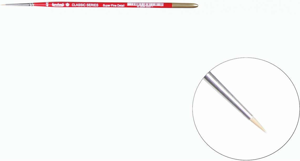 Pensel Med Mårhår - Classic Super Fine Detail 4/0 - Leonhardy