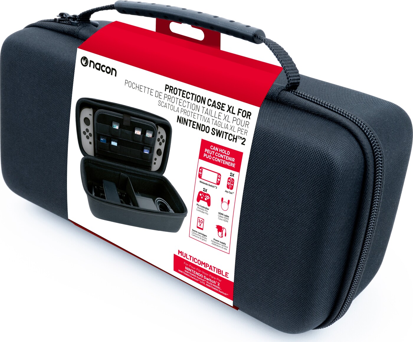 Classic Taske Xl Til Nintendo Switch Ii (sort) - Nacon