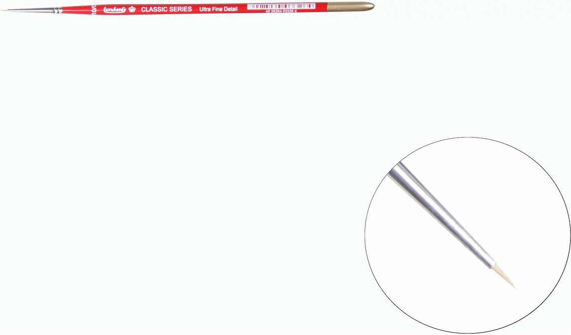 Pensel Med Mårhår - Classic Ultrafine Detail 10/0 - Leonhardy